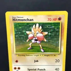 Hitmonchan Holo Base Set 7/102 Rare Pokemon TCG Unlimited WOTC 1999 Vintage ⭐ - Image 3