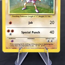 Hitmonchan Holo Base Set 7/102 Rare Pokemon TCG Unlimited WOTC 1999 Vintage ⭐ - Image 4