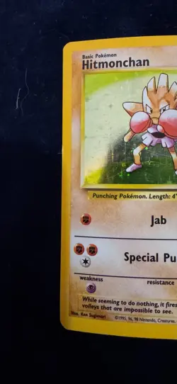 Pokemon Cards: Base Set Rare Holo: Hitmonchan 7/102 TCG 1999 WOTC Vintage - Image 2