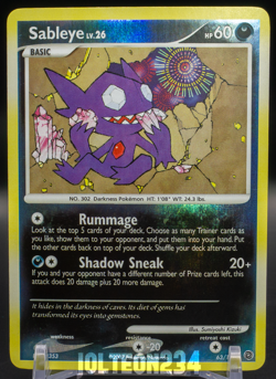 Pokemon TCG - Sableye 63/132 Secret Wonders Reverse Holo Uncommon - Image 1