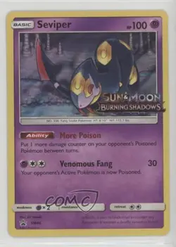Seviper (Burning Shadows Prerelease) Pokemon Sun & Moon Black Star Promo #SM46 - Image 1