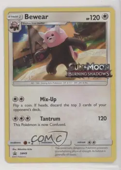 Bewear (Burning Shadows Prerelease) Pokemon Sun & Moon Black Star Promo #SM49 - Image 1