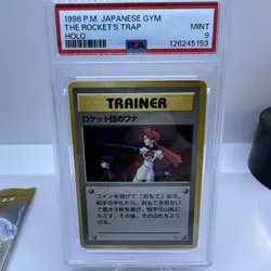 The Rocket's Trap Gym Heroes Japanese Holo Pokemon - PSA 9 MINT! - Image 1
