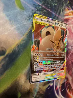 Pokemon Eevee & Snorlax GX 120/181 Sun and Moon Team Up Tag Team Edition - Image 4
