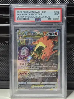 2022 POKEMON SWSH BLACK STAR PROMO #262 CHARIZARD VSTAR SWSH262 PSA 9 - Image 1