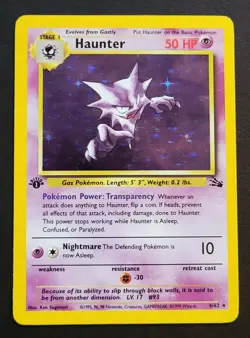 Haunter Holo Pokemon TCG Fossil Set Plus Non-Holo Gengar Gastly All 1st Edition - Image 4