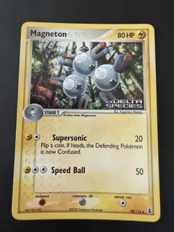 Pokemon TCG 2005 EX Delta Species Magneton 48/113 Stamped Reverse Holo NM - Image 1