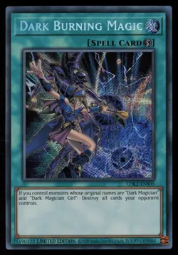 Yugioh Dark Burning Magic LDK2-ENS05 Limited Edition Secret Rare NM - Image 1