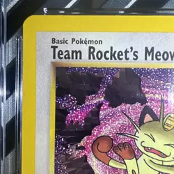 🔥| Pokemon Team Rocket's Meowth #18 Black Star Promo CGC 9 MINT - Image 5