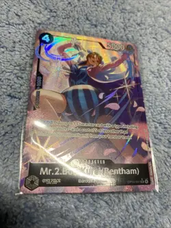 Mr.2.Bon.Kurei (Bentham) OP14-091 SR Alt Art One Piece TCG NM - Image 2