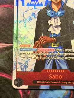 One Piece OP13-120 Sabo SEC Parallel Carrying On His Will Near Mint - Image 5