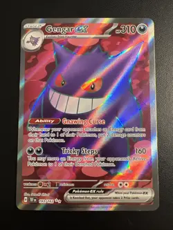 Pokemon TCG Gengar ex 193/162 SV05: Temporal Forces Holo NEAR MINT - Image 1