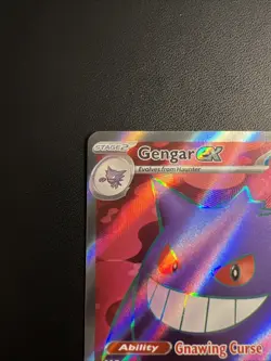 Pokemon TCG Gengar ex 193/162 SV05: Temporal Forces Holo NEAR MINT - Image 2