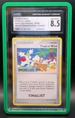 CGC 8.5 Finalist Tropical Wind 2009 DP48 Pokemon World Championship Promo Mint - Image 1