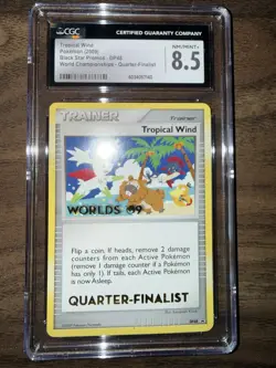 2009 Tropical Wind DP48 World Championship 2009 Pokemon CGC 8.5 Quarter Finalist - Image 1