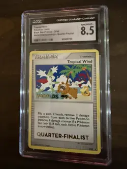 2009 Tropical Wind DP48 World Championship 2009 Pokemon CGC 8.5 Quarter Finalist - Image 3