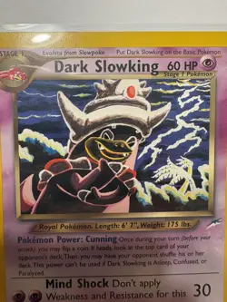 Dark Slowking 20/105 Neo Destiny (2002) Rare Card Vintage WOTC Pokemon TCG LP+ - Image 3