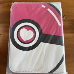 Pokemon TCG Pink White Poke Ball Zip Up 50 pages Holds 400 Card Binder TCGAMES - Image 2