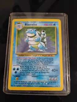 Pokemon TCG Base Set Blastoise Holo Rare Card 2/102 Vintage WOTC LP - Image 1