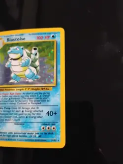 Pokemon TCG Base Set Blastoise Holo Rare Card 2/102 Vintage WOTC LP - Image 4