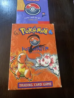 🌊 Hot Water Starter - Theme Deck Box - WotC - Base Set 2 Pokemon TCG - No Cards - Image 1