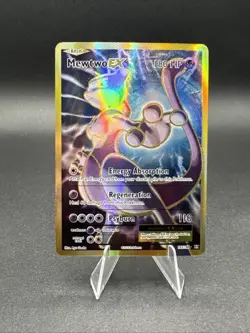 Pokemon Mewtwo EX TCG Full Art Holo Ultra Rare Card 103/108 XY Evolutions - Image 1