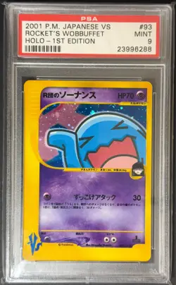 Pokemon (2001) JPN Vs Rocket's Wobbuffet Holo - 1st Edition 93 PSA 9 - Image 1