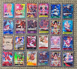 ONE PIECE TCG CARDS: (SR's) AND ABOVE RARITY-ENGLISH AND JAPANESE LOT - Image 1