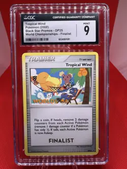 Pokemon Tropical Wind FINALIST '08 World Championships STAMPED Promo DP25 CGC 9 - Image 1