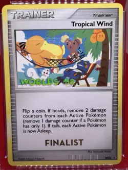 Pokemon Tropical Wind FINALIST '08 World Championships STAMPED Promo DP25 CGC 9 - Image 2