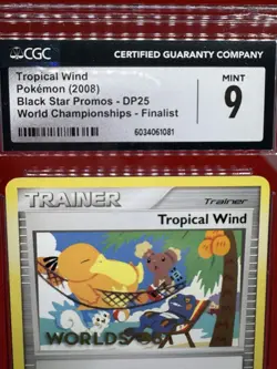 Pokemon Tropical Wind FINALIST '08 World Championships STAMPED Promo DP25 CGC 9 - Image 5