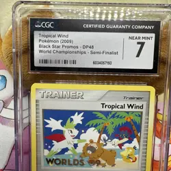 CGC 7 SEMI-FINALIST Tropical Wind DP48 Pokemon World Championship 2009 NM/MINT - Image 2