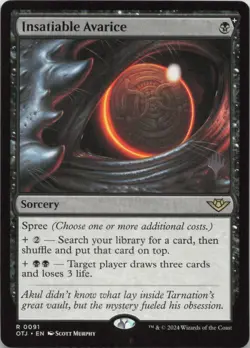 Insatiable Avarice R Promo Pack: Outlaws of Thunder Junction 91 - LP MTG - Image 1