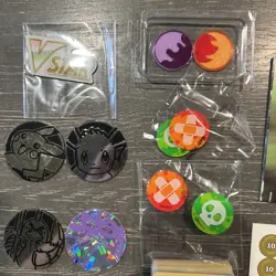 Pokemon VSTAR Acrylic Large Token Marker Damage Counter dice Tin Energy Card Tin - Image 4