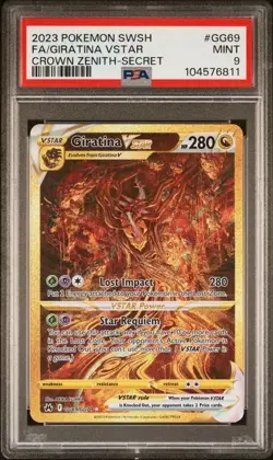 [PSA 9] Giratina VSTAR GG69/GG70 Crown Zenith Galarian Gallery Secret POKEMON - Image 1