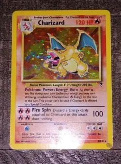 Legendary Charizard Holo 3/110 Rare Pokemon Card 2002 HP - Image 1