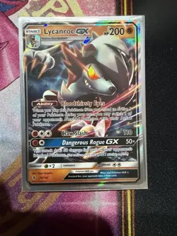 Lycanroc GX 74/145 LP Ultra Rare | Sun & Moon: Guardians Rising Pokemon TCG - Image 1