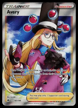 Pokemon Card - Avery (Full Art) Chilling Reign 187/198 Ultra Rare - Image 1