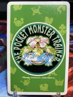 Persian King of Spades Japanese Pokemon Green Poker Card Venusaur - Image 3