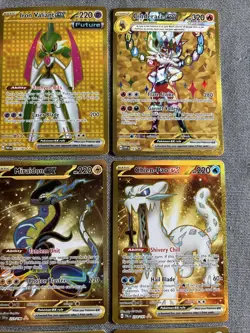 Pokemon Gold Secret Rare Card Lot of 9 NM/M Cards Inteleon Ogerpon - Image 3