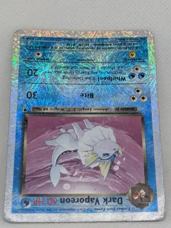 Dark Vaporeon Reverse Holo Rare Legendary Collection Pokemon TCG Nintendo - Image 4
