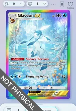 Pokemon TCG POCKET - Glaceon 2⭐, Triumphant Light, English - Image 1