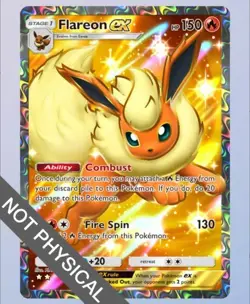 Pokemon TCG Pocket - Flareon Full Art 2⭐, Eevee Grove, English - Image 1