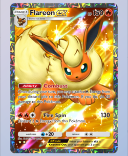 Pokemon TCG Pocket - Flareon Full Art 2⭐, Eevee Grove, English - Image 3