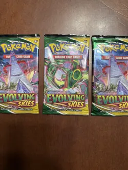 Pokemon TCG: Sword & Shield- (3)Evolving Skies Booster Packs- NEW/FACTORY SEALED - Image 3