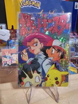 1999 Vintage Pocket Monsters Vending Prism - Ash, Pikachu, Team Rocket #107 - Image 2