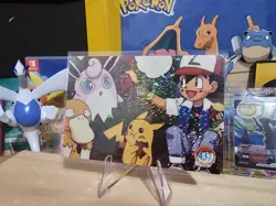 1999 Vintage Pocket Monsters Vending Prism - Pikachu, Psyduck, Ash Friends #437 - Image 5