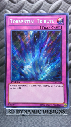 | Yugioh Torrential Tribute LCYW-EN180 1st Secret Rare Yugis World NM- 🔥 | - Image 1