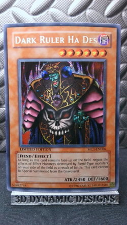 | Yugioh Dark Ruler Ha Des MC1-EN006 Secret Rare Master Collection 1 NM/VLP 🔥 | - Image 1