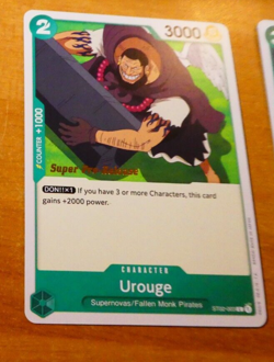 ONE PIECE ENGLISH CARD GAME SUPER PRE-RELEASE CARTE UROUGE ST02-003 ST TCG MINT - Image 1